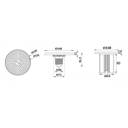 Lampa basenowa LED PHJ-FC-PC168-1.5  12 / 18 Watt, dowolny kolor+ RGB